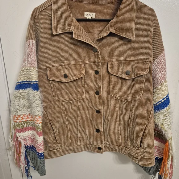 POL Women's Multicolor Corduroy Jacket - Picture 2 of 6